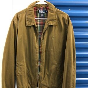 Polo Ralph Lauren spring jacket.  Brown. Large.